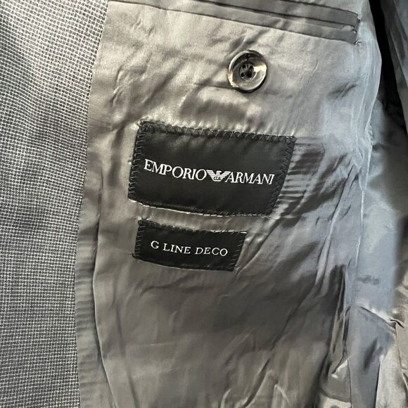 Emporio Armani G Line Deco Super 150’s Jacket Size 54 - Picture 7 of 14